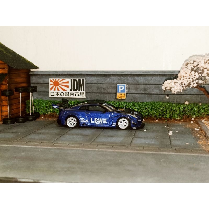 Mini GT - R35 LBWK Blue