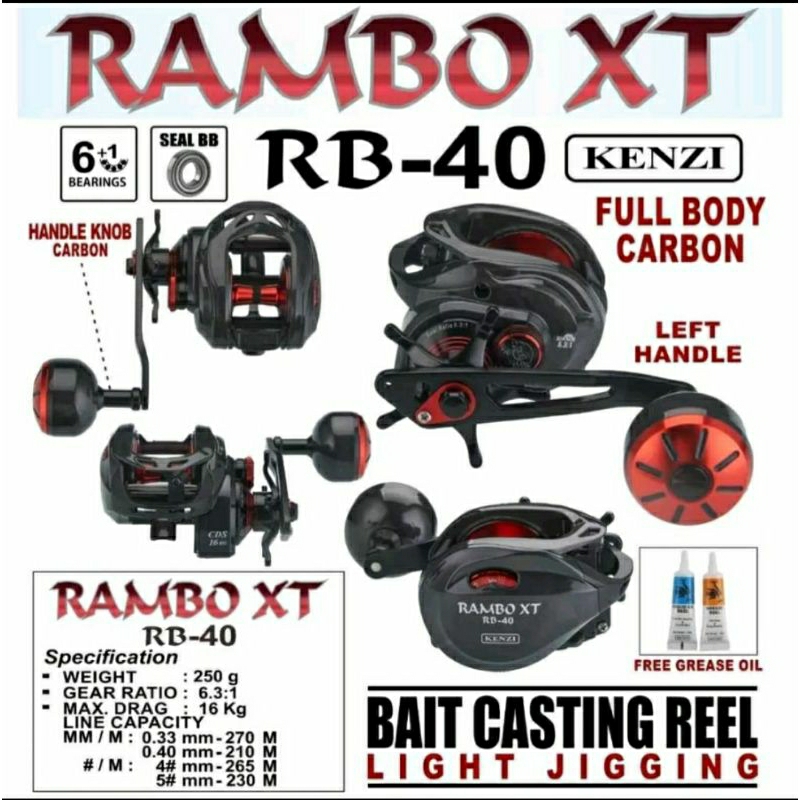 reel bc dan light jig | kenzi RAMBO XT | RB-40 |