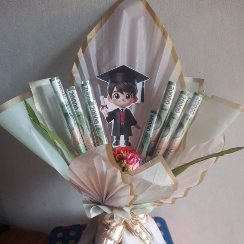 buket uang buket snack buket bunga, money cake bisa request