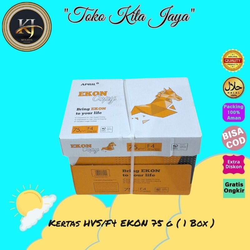

kertas HVS/F4 EKON ( 1 Box )