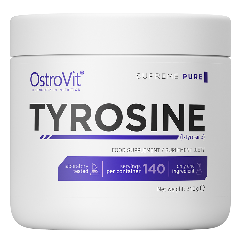 OstroVit Tyrosine 210g natural Bubuk Powder Suplemen L-tyrosine 1500mg Vitamin Obat Tiroid Phenylket