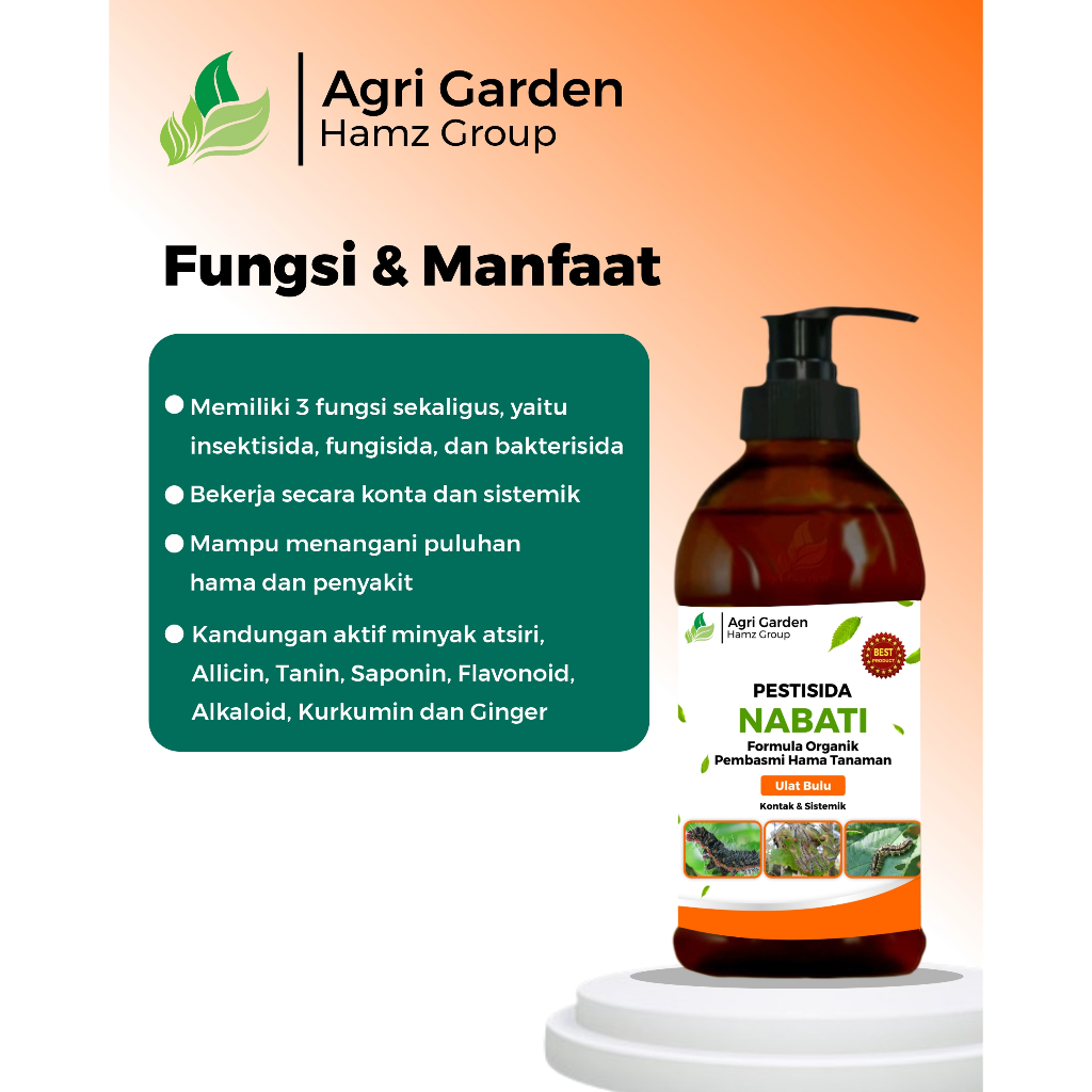 AGRI - PESTISIDA NABATI UNTUK ULAT BULU AMPUH 500ML