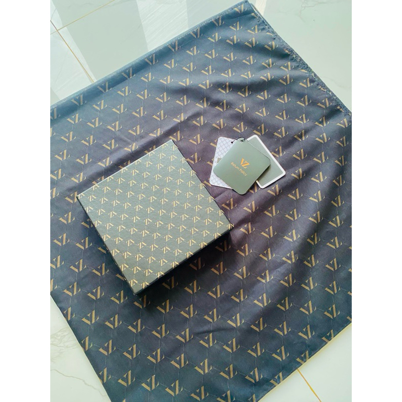 monogram scarf vivi zubedi black