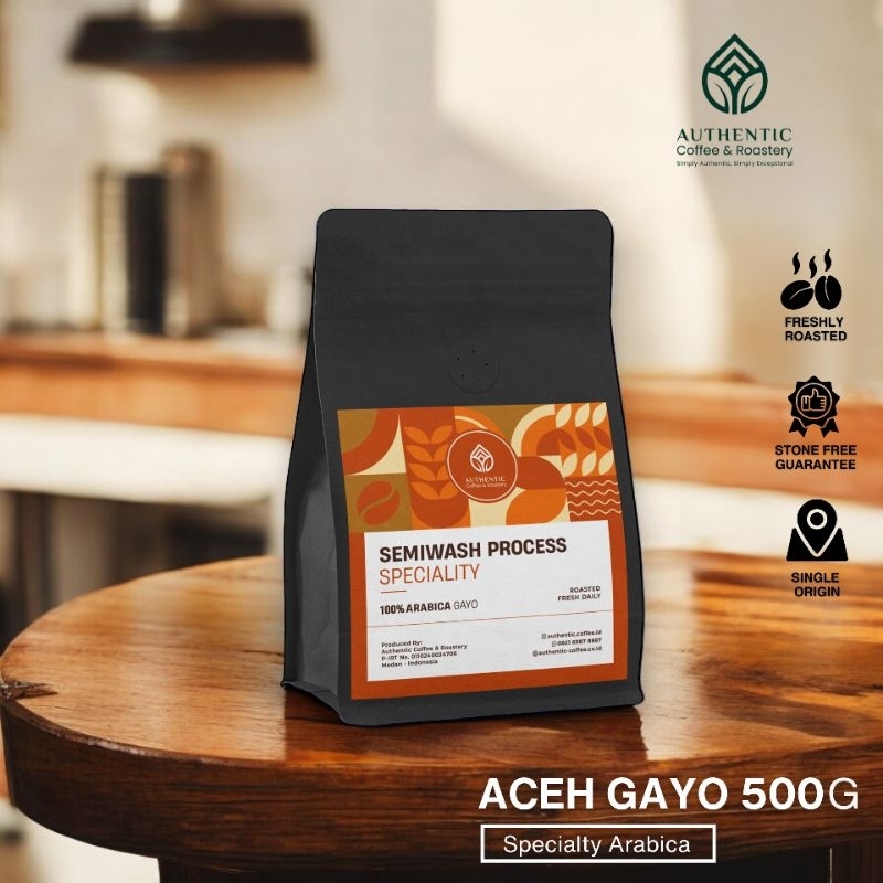 

Kopi Arabika Aceh Gayo SW 500gr Authentic Coffee & Roastery Specialty