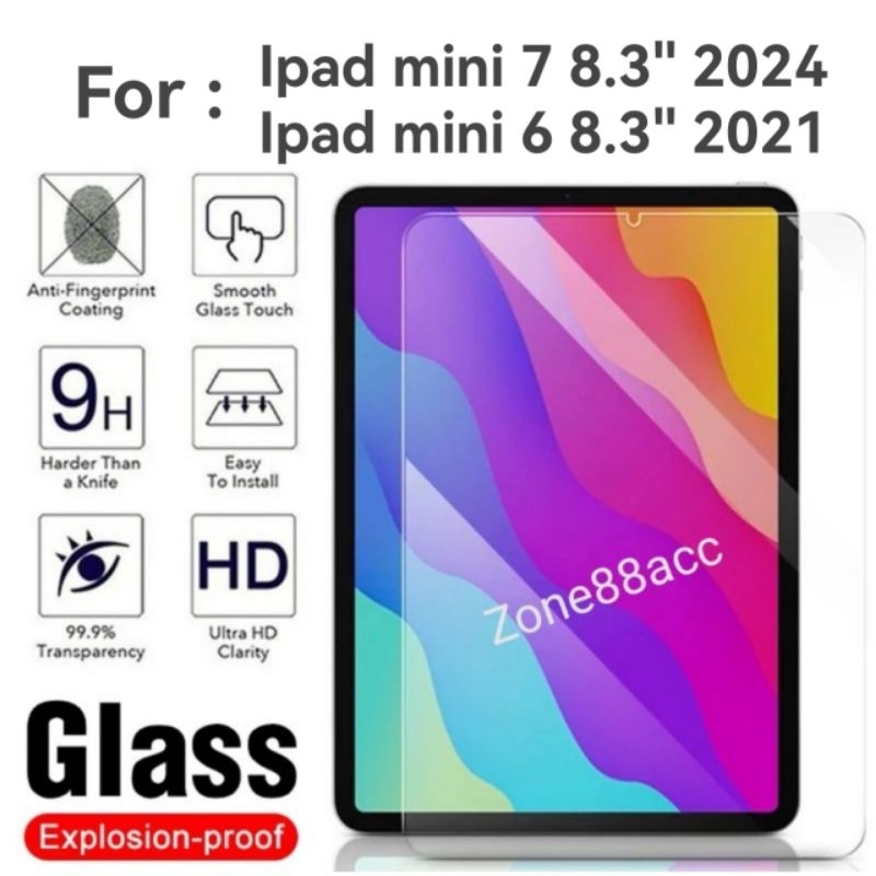 ipad mini 7 6 Screen guard protector Clear Bening Transparan Blue light Kaca / Antigores Ipad mini 6