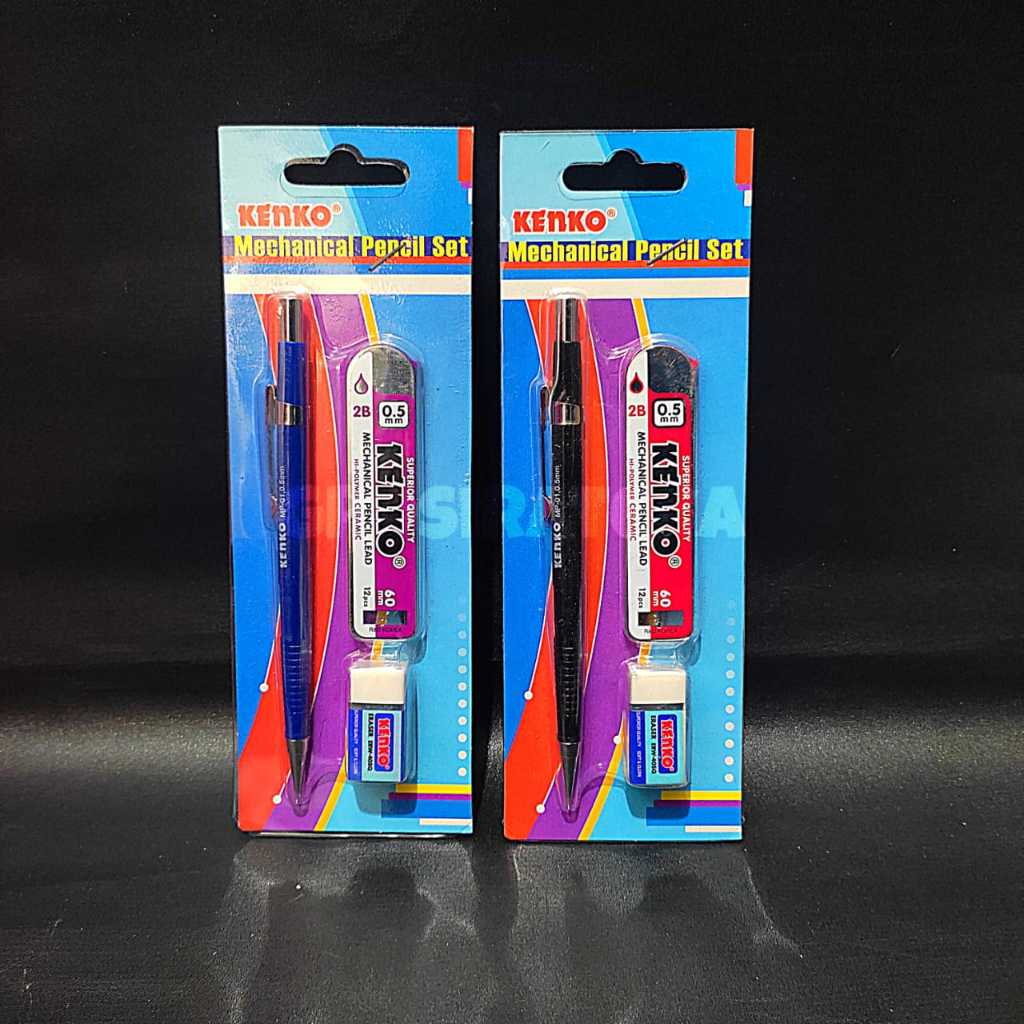 

PENSIL, PENCIL MEKANIK KECIL SET 0.5mm BLISTER PM MPS 01 KENKO