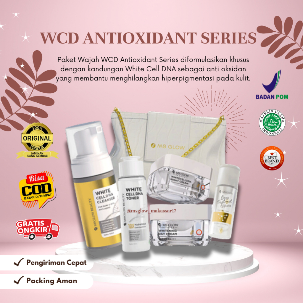WHITE CELL DNA ANTIOXIDANT SERIES MS GLOW / White Cell DNA Ms Glow Original #Jaminan Produk Original