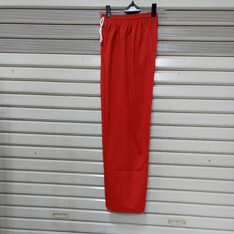 celana training merah polos dewasa/training pria wanita MLXLXXL