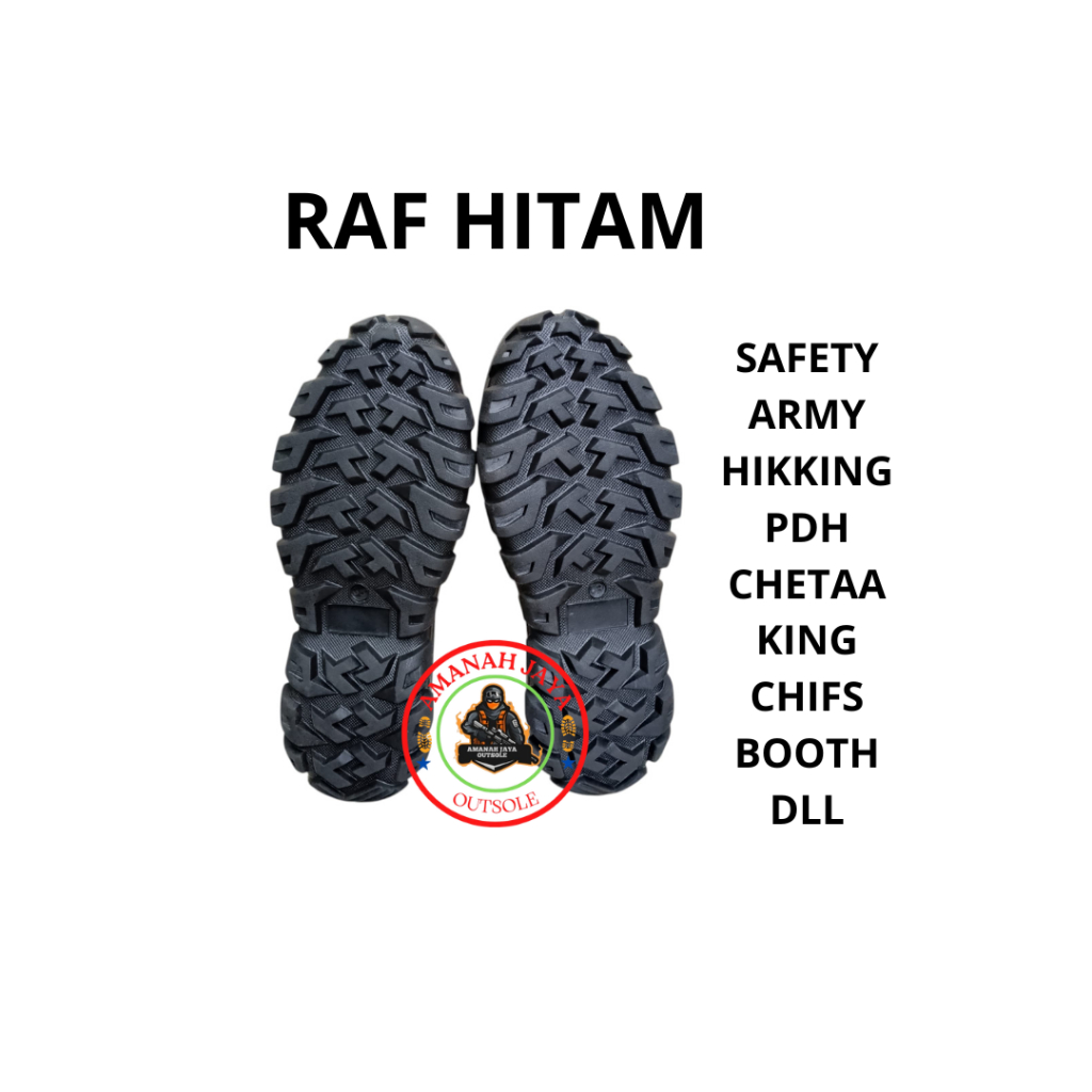 Outsole sepatu.Sol Boots.Sol Safety.Sol Sepatu Gunung.KING.Jatah.TNI Rubber karet Mentah