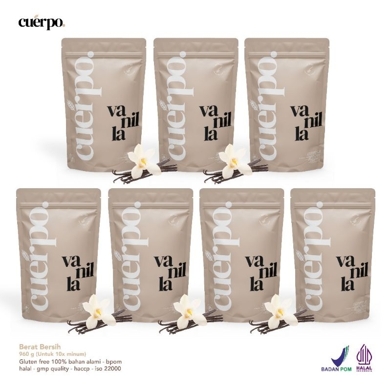 

Cuerpo varian vanila - Paket 1Box 960Gram Cuerpo Susu Tinggi Kalori Terbaik