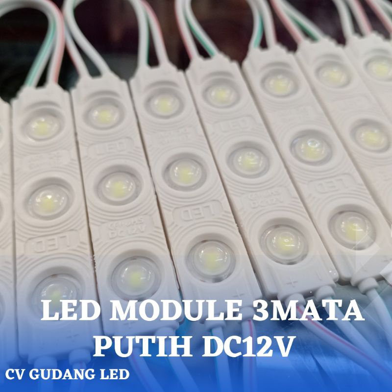 Led Module 3 Mata Putih DC12V