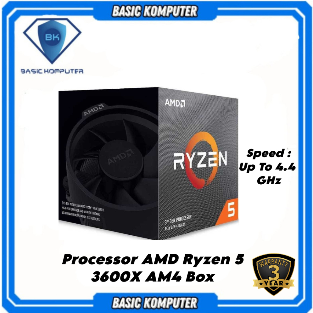 PROCESSOR AMD RYZEN 5 3600X BOX