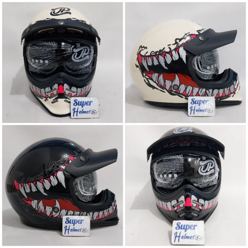 Helm cakil JP Signature Motif SG06 Venom by JPX