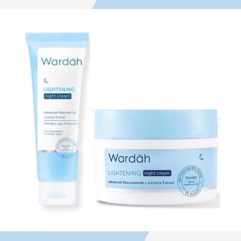 Wardah Lightening Night Cream - Wardah Lightening Day Cream 20ml dan 30gr