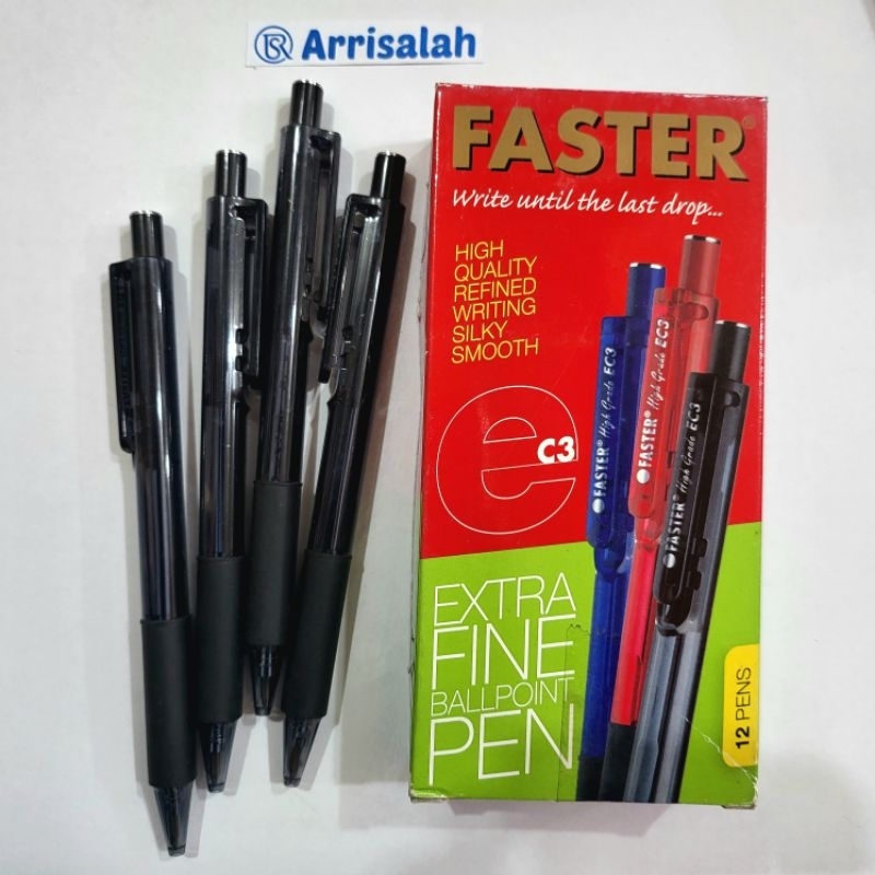 

Pulpen / Pen Faster C3 0.7mm Hitam