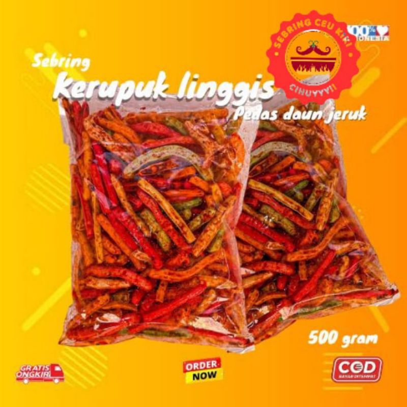 

Seblak Kerupuk Beton Extra Pedas Daun Jeruk Isi 1kg 250 gr 500gr