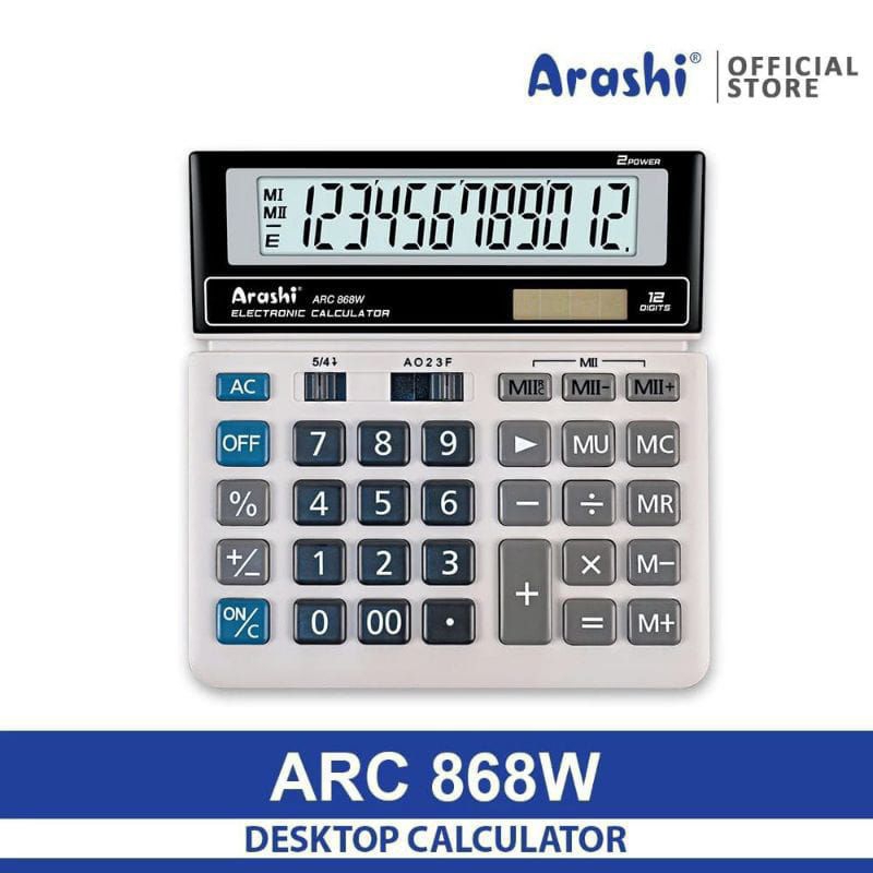 

Kalkulator ARASHI 12 Digits ARC-868W