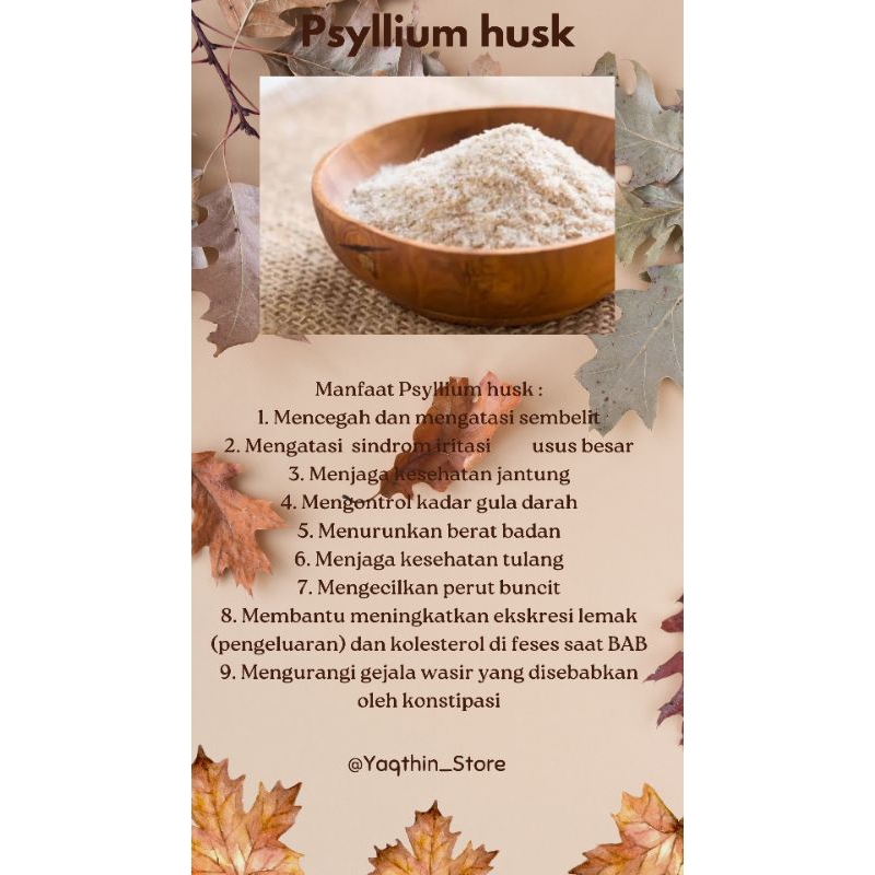 

Psyllium husk 100 gr