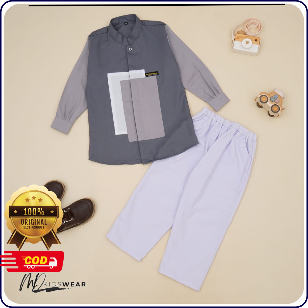 Setelan Muslim Baju Koko Anak Akhtar by MD Kidswear