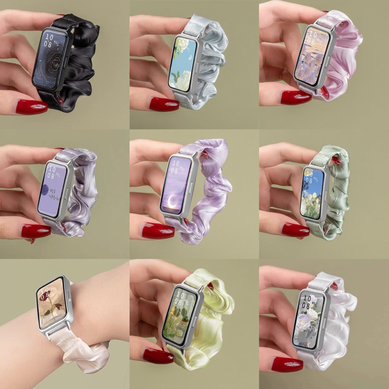 STRAP SMARTWATCH HUAWEI BAND 8 9 SCRUNCHIE