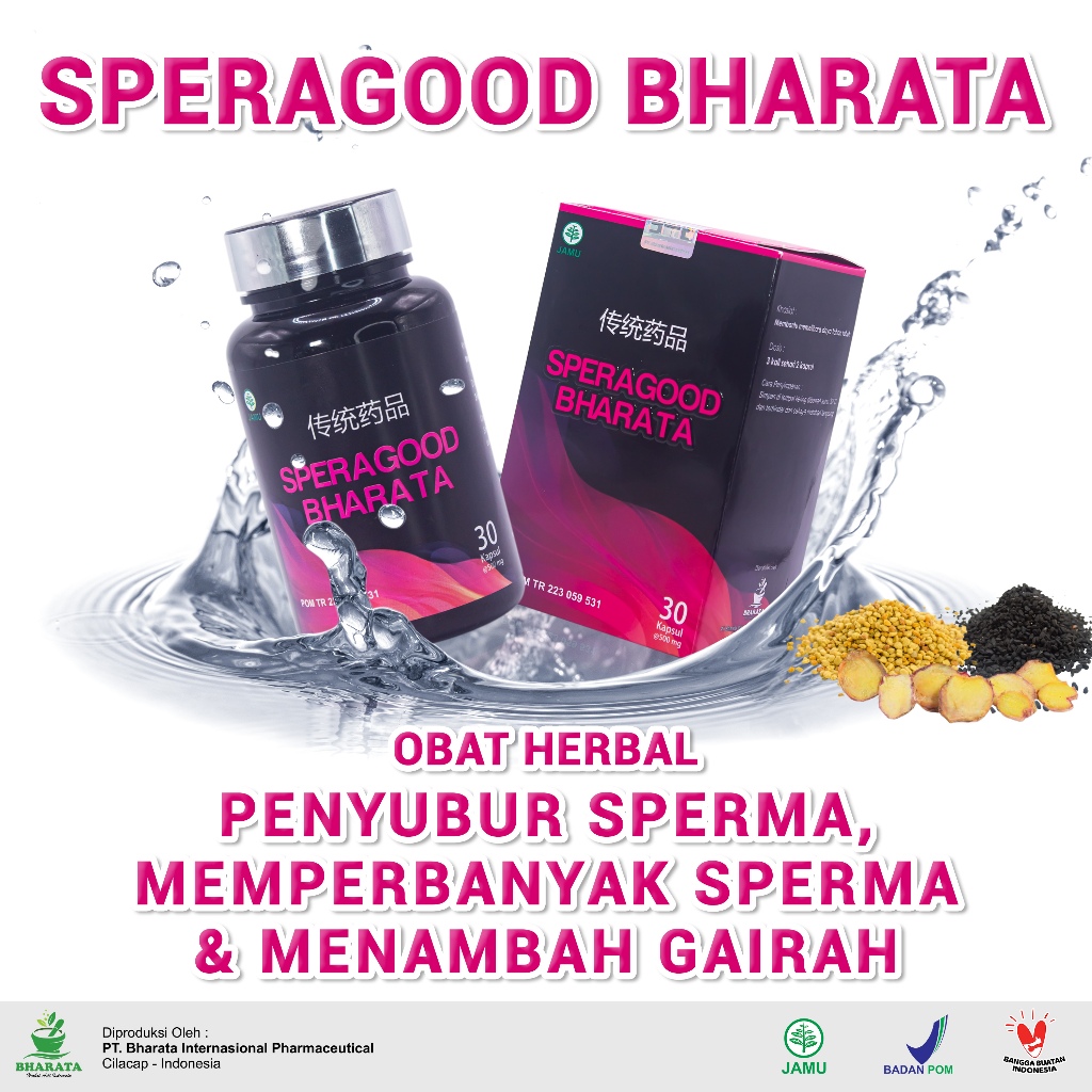 Speragood Bharata  - obat penyubur sperma,Promil alami pria,kuatkan ereksi - Obat asli 100% ORIGINAL