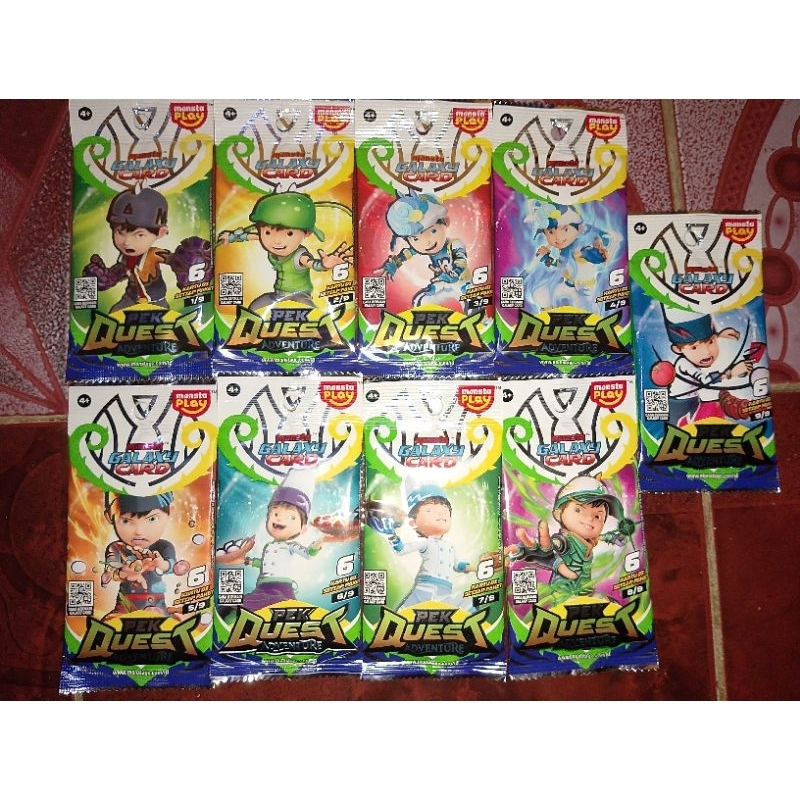 Monsta Galaxy Card Boboiboy Pek Quest Adventure Indonesia