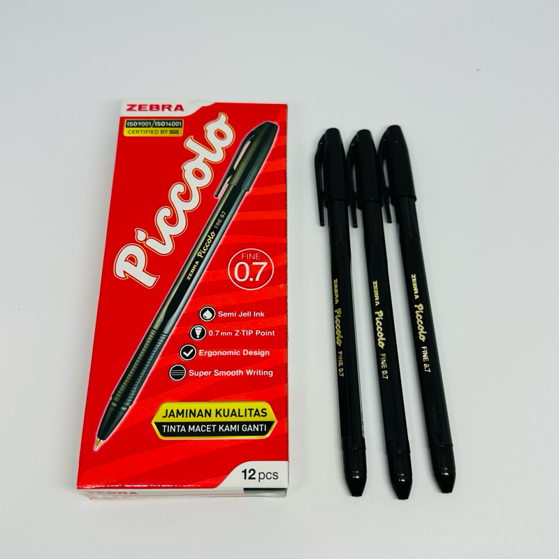 

Pulpen/Pen Hitam Zebra Piccolo 0.7mm