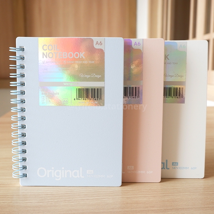 

Notebook Spiral Wengu Pastel garis A6 PPXQ-003