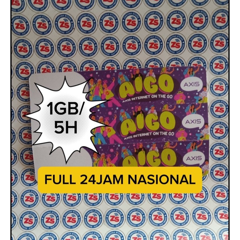 Voucher Axis 1Gb 5 hari