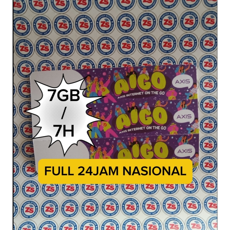 Voucher Axis 7Gb 7 hari
