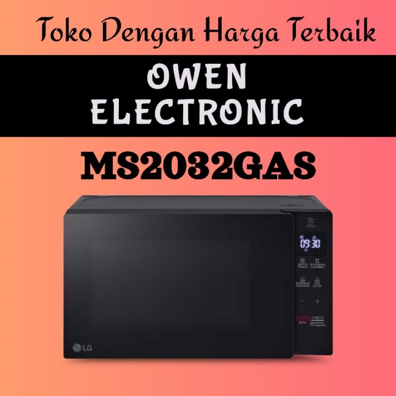 Microwave LG MS2032GAS 20L NeoChef - Oven Mikro Hitam