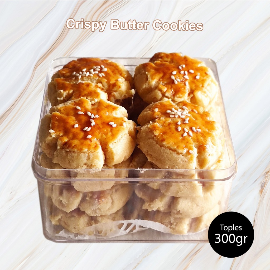 

Crispy Butter Cookies Kue Kering Chui Kao So Toples 300gr Pinki Pie Cake Poris