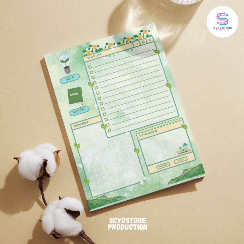 

Buku Agenda Harian A6 Evergreen Daily Planner 30 Lembar