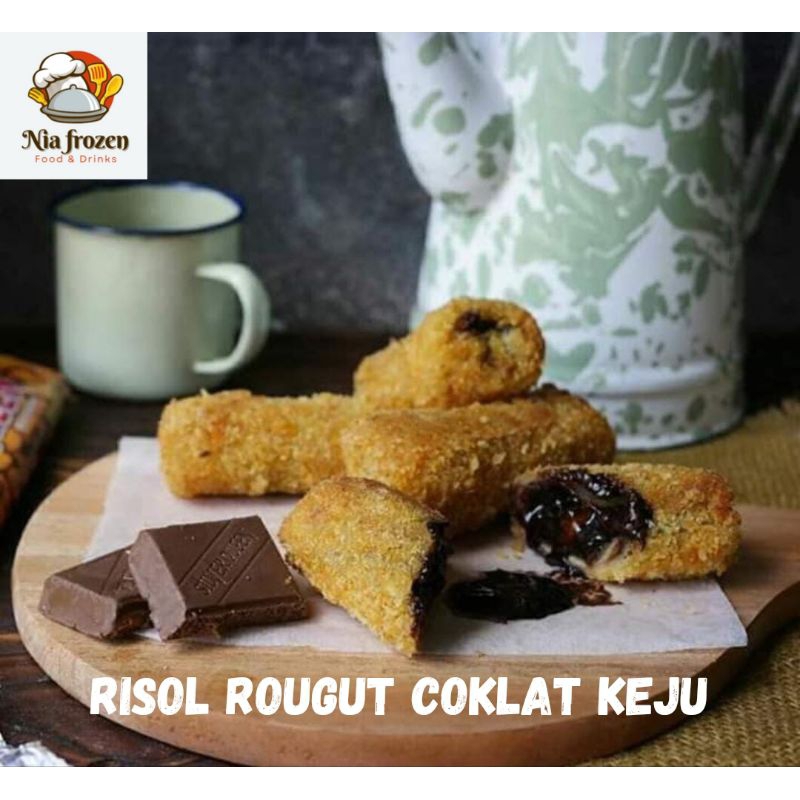 

risol rougut coklat kuju lumer, frozen/beku