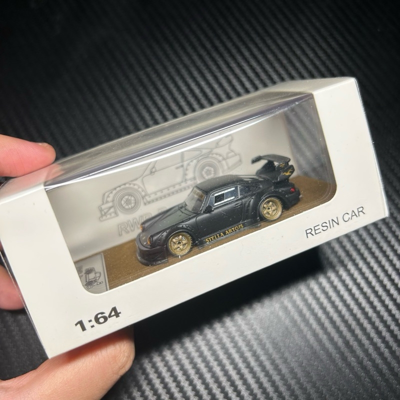 Qidian Model Porsche RWB Stella Artois Black doff Diecast RWB stella RWB 1:64