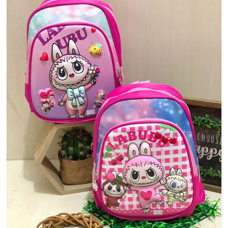 ELVINA_ Tas Ransel Anak Labubu