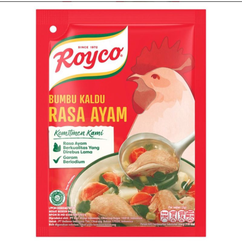

Royco Bumbu Kaldu Penyedap Rasa Ayam 94 g