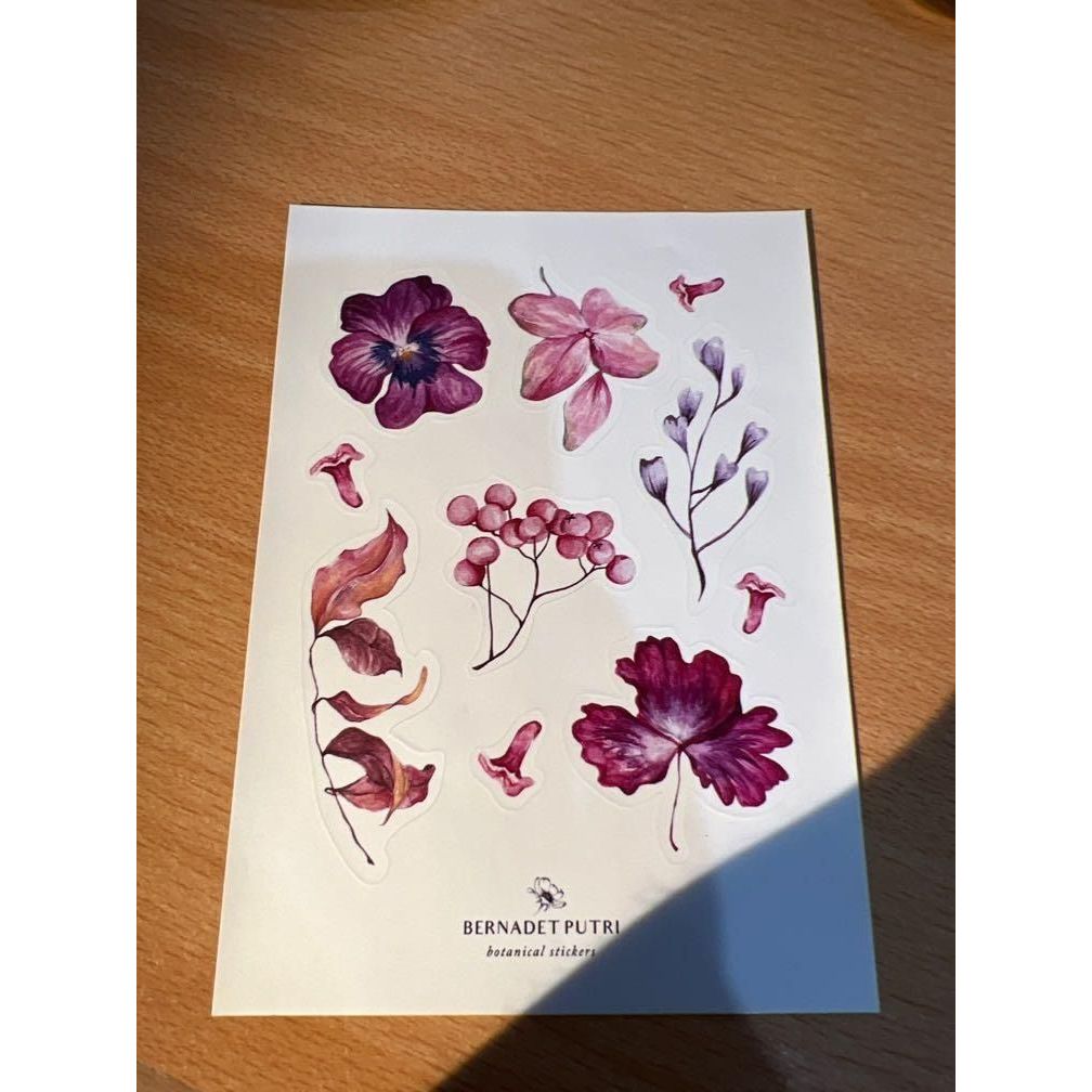 

Bernadet Putri Botanical Stickers / Sticker Diary / Sticker Lucu / Sticker Planner / Sticker Bunga