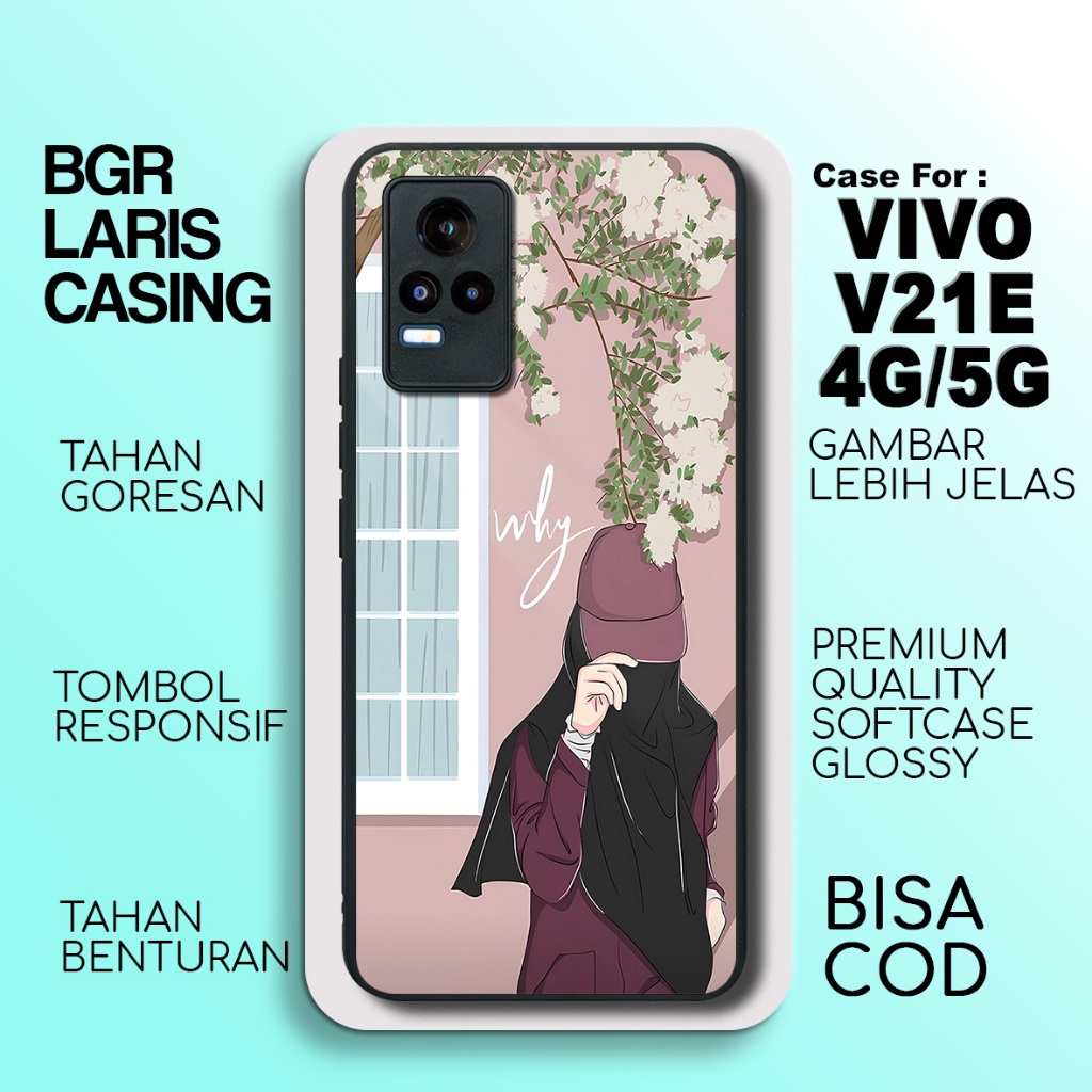 Case Vivo V21E 4G Terbaru Hijab Casing Vivo V21E 5G Termurah Hardcase Softcase Glossy Terlaris