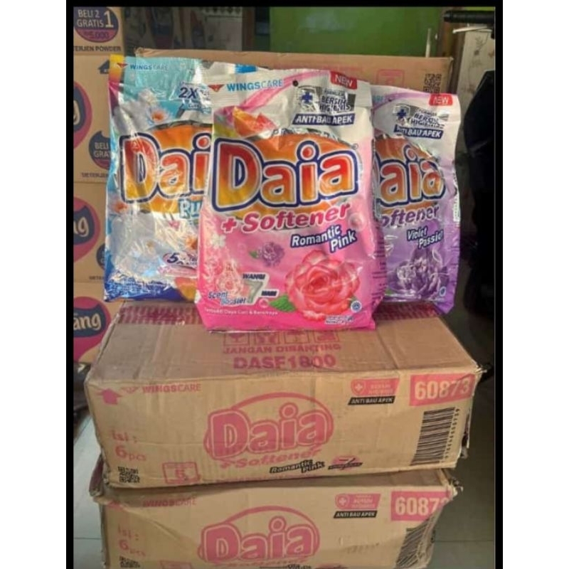 Daia Detergent Bubuk 1.5g Detergent Bubuk Daia+softener