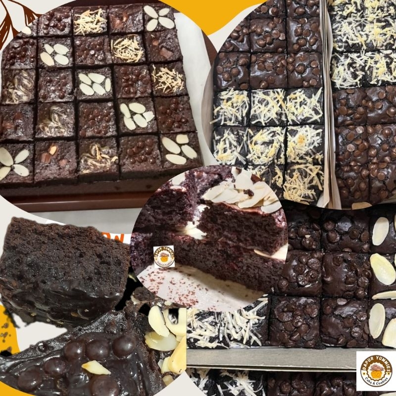 

FUDGY BROWNIES PREMIUM 15x10 JAMINAN 85% NYOKLAT