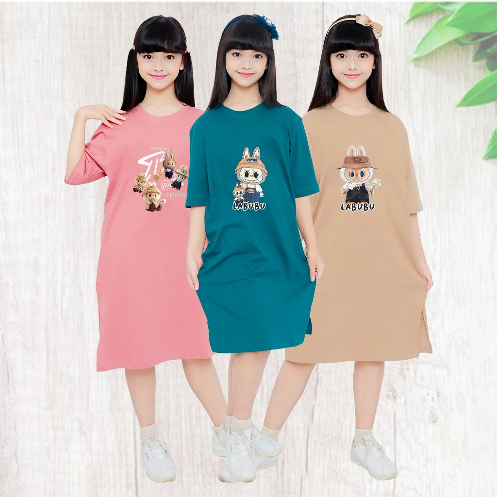 Dress Anak perempuan | Tunik anak Perempuan Katun 24s | kaos anak | atasan anak | Tunik anak Perempu