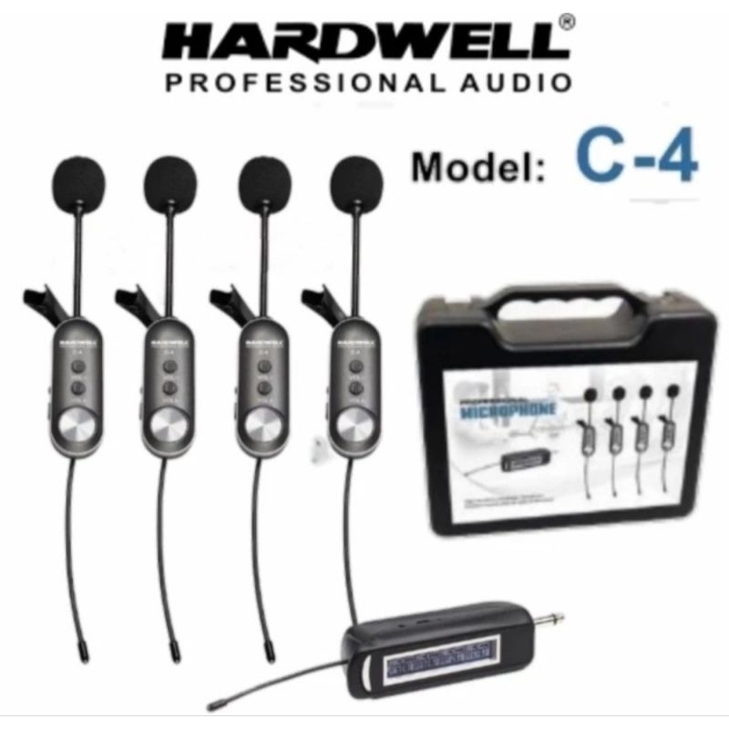 MIC WIRELESS HARDWELL C 4 (CLIP ON)(ORIGINAL) 4 MIC CLIP ON