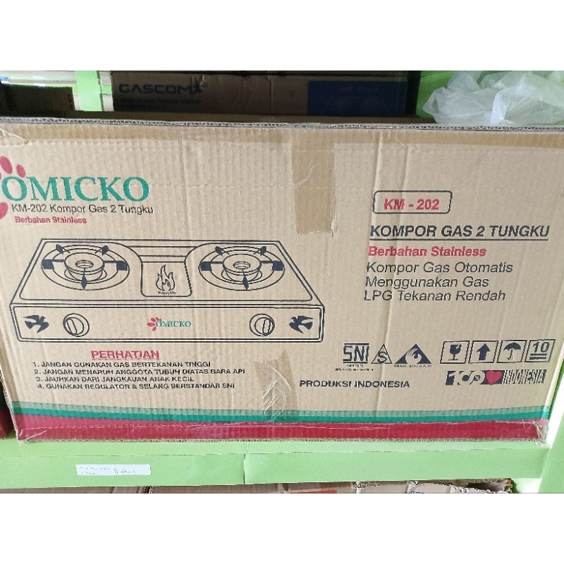 kompor gas omicko 2 tungku