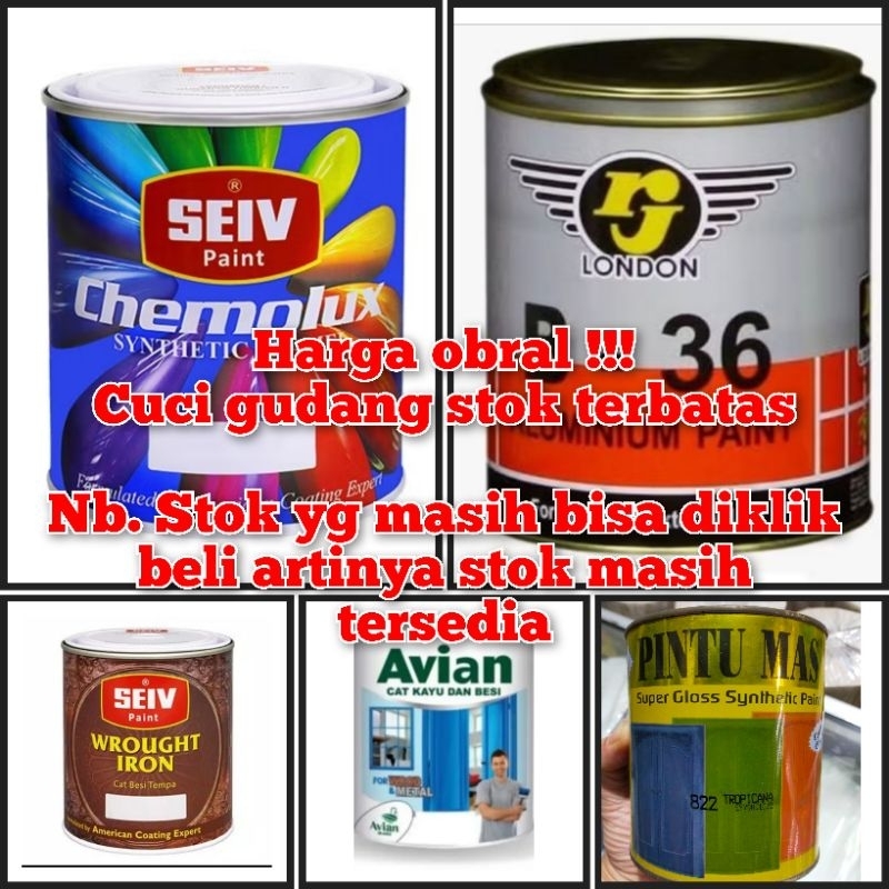 Cat kayu dan besi lippo super gloss synthetic paint