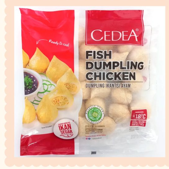 

Cedea Fish Dumpling Chicken Isi 25pcs 500gr | Festive Frozen Food