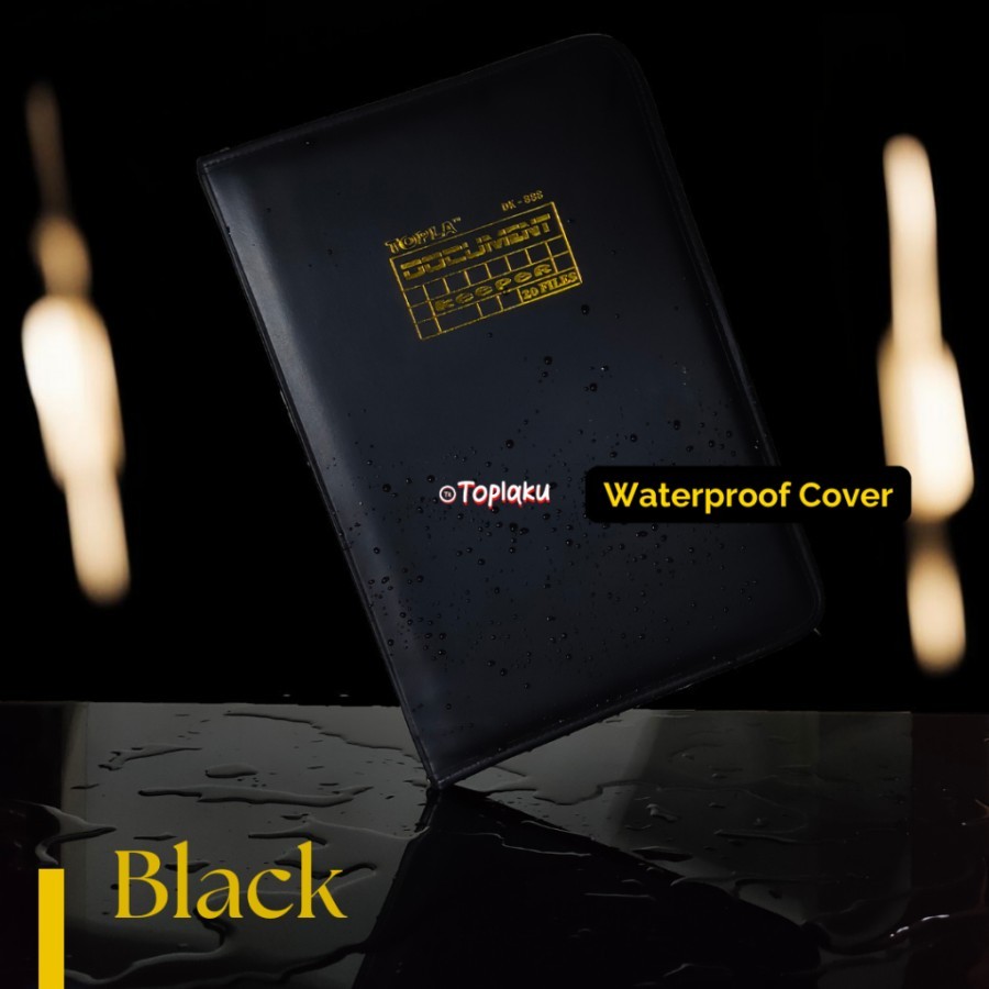 

NYBEBY26 TLA MAP DOKUMEN KEEPER RESLETING ANTI AIR KULIT / MAP DOCUMENT KEEPER F4 (FOLIO)