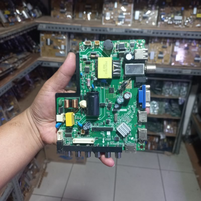 MB TV LED AKARI LE32V99T2 - MESIN TV - MOTHERBOARD - MAINBOARD TV LED AKARI LE32V99T2