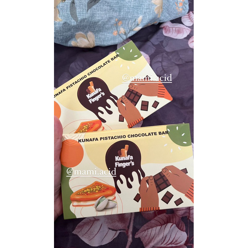 

kunafe finger chocolate pistachio