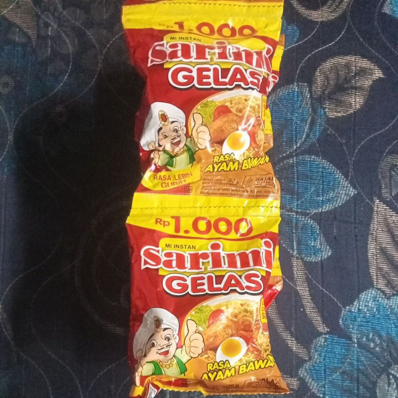 

Sarimi Gelas Rasa Ayam Bawang 30g (isi 10 pcs)